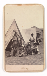 [Camp Scene with Soldiers of the 22nd New York State Militia, Harper's Ferry, Virginia]