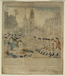 The Bloody Massacre perpetrated in King Street Boston on March 5th 1770, by a party of the 29th Regt.