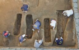 Gravesites in the 1608 Church at Jamestown