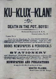 Ku-Klux-Klan! Death in the Pot, Boys!