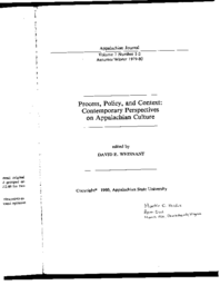 Appalachian Fables and Facts: A Case Study of the Shenandoah National Park Removals (1979-1980)