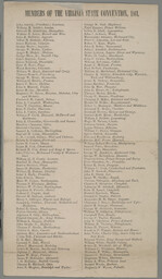 Members of the Virginia State Convention, 1861