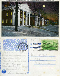 Winter-time, Washington and Lee University by Moonlight, Lexington, Va.