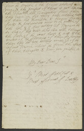 Letter from Lady Berkeley to Sir William Berkeley, page four