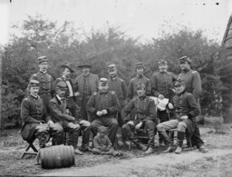 Generals Humphreys, Slocum, Franklin, Barry, and Newton, with friends