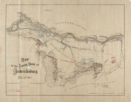 Map of the Battle Field of Fredericksburg