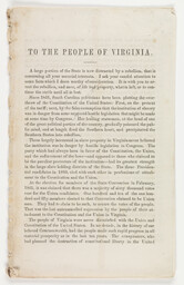 Pierpont's letter urging Virginians to return to the Union
