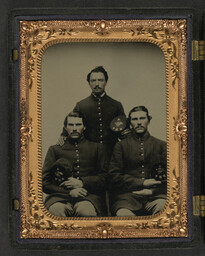 Twins Bartlett and John Ellsworth with brother Samuel Ellsworth of Company A, 12th New Hampshire Infantry