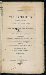 History of The Expedition Under the Command of Captains Lewis and Clark â€¦