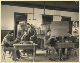 Hampton Students Working on Telephones