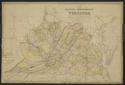 A Map of the Internal Improvements of Virginia