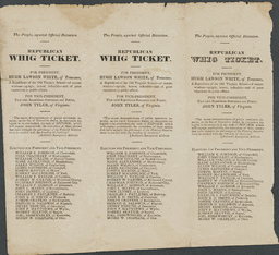 Republican Whig Ticket