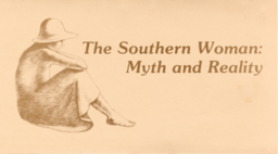 The Southern Woman: Myth and Reality Poster (Washington Co. Pub. Lib., 1984)