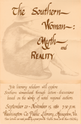 The Southern Woman: Myth and Reality Poster (Washington Co. Pub. Lib., 1984)