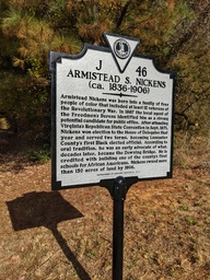 Armistead Nickens Historic Highway Marker