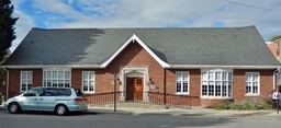 <p>The Exterior of the Gainsboro Public Library. After years of petitioning by Black residents of Gainsboro the city of Roanoke constructed the Gainsboro Public Library from 1941 to 1942.</p>