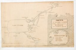 Sketch of the River St. Lawrence from Lake Ontario to Montreal by an Onondaga Indian 