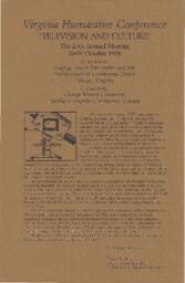 1978 Virginia Humanities Conference Program
