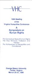 1990 Virginia Humanities Conference Program