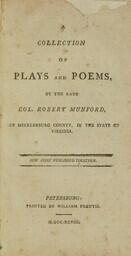 A Collection of Plays and Poems