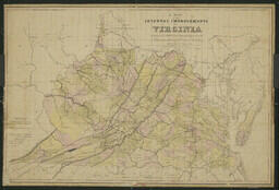 A Map of the Internal Improvements of Virginia