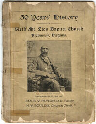 50 Years' History of Sixth Mt. Zion Baptist Church