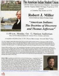 American Indians: The Doctrine of Discovery and Thomas Jefferson