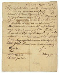 Patrick Henry's Receipt for Gunpowder